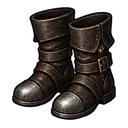 Botas de Couro de Serpe Alada