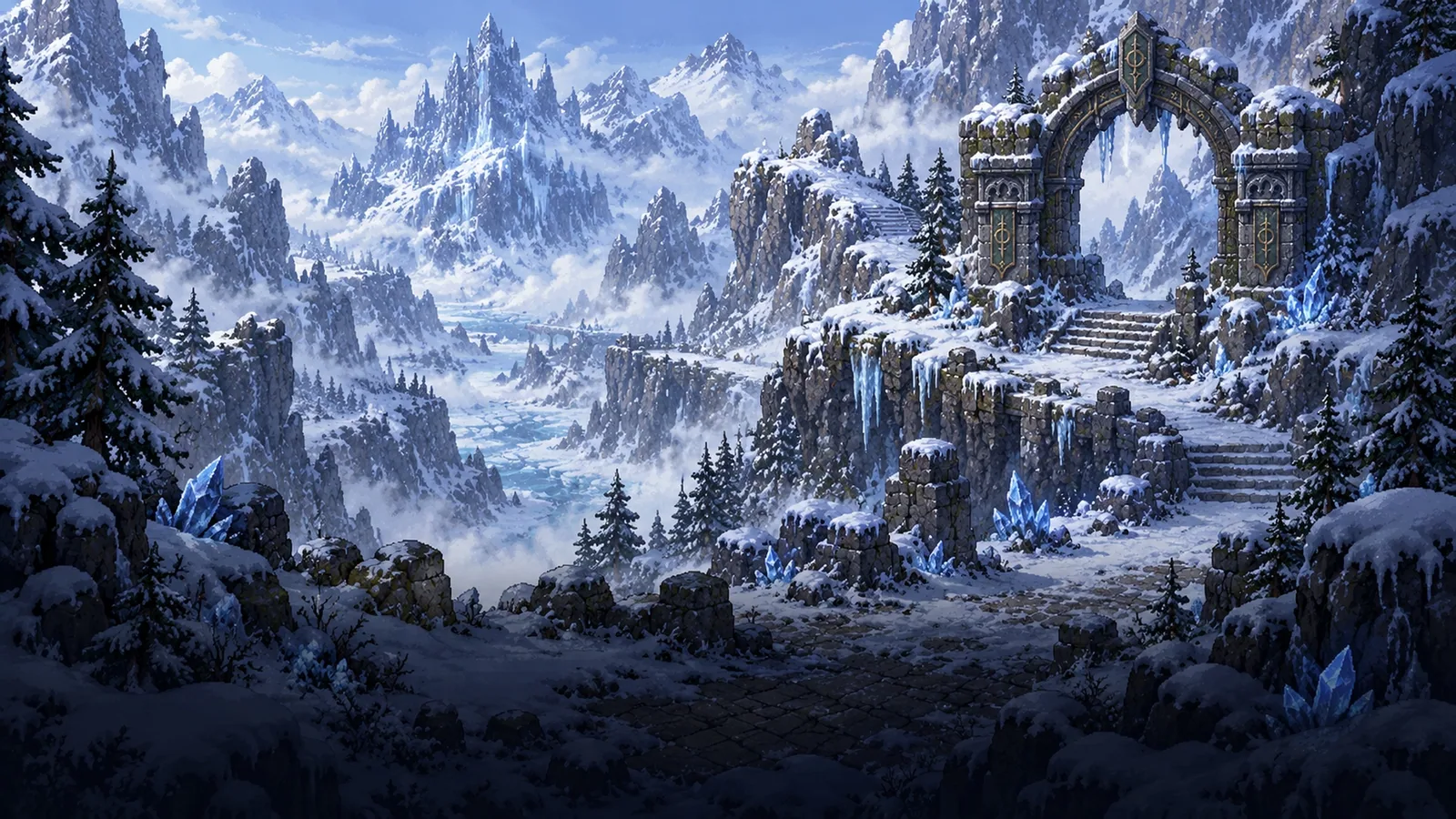 Pintura de Hibernal Peaks