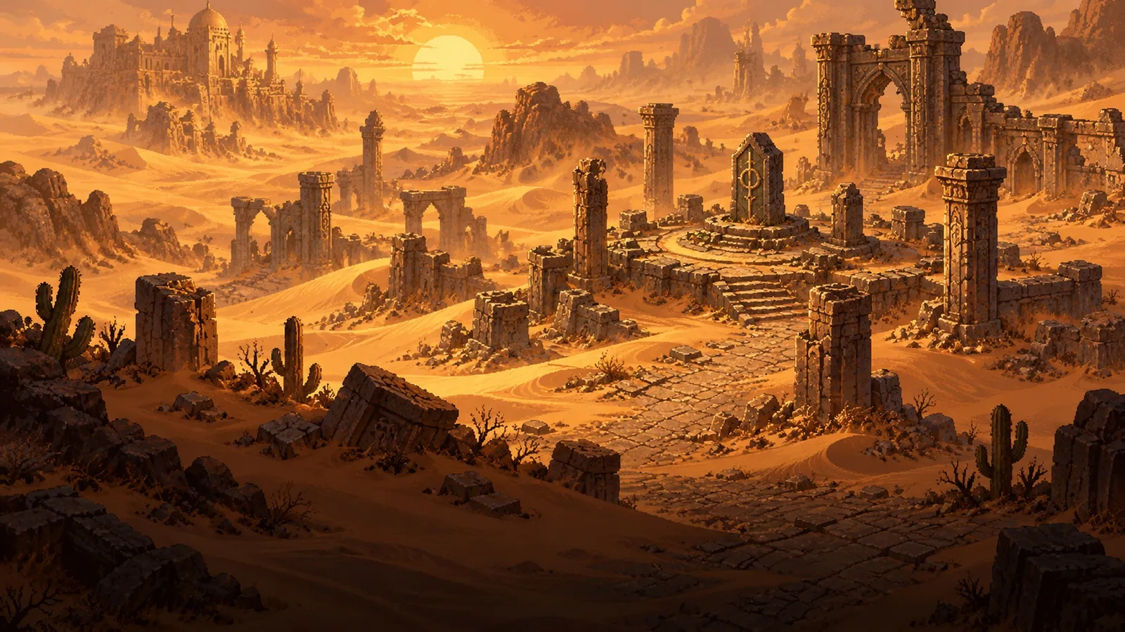 Pintura de Deserto de Kharesh