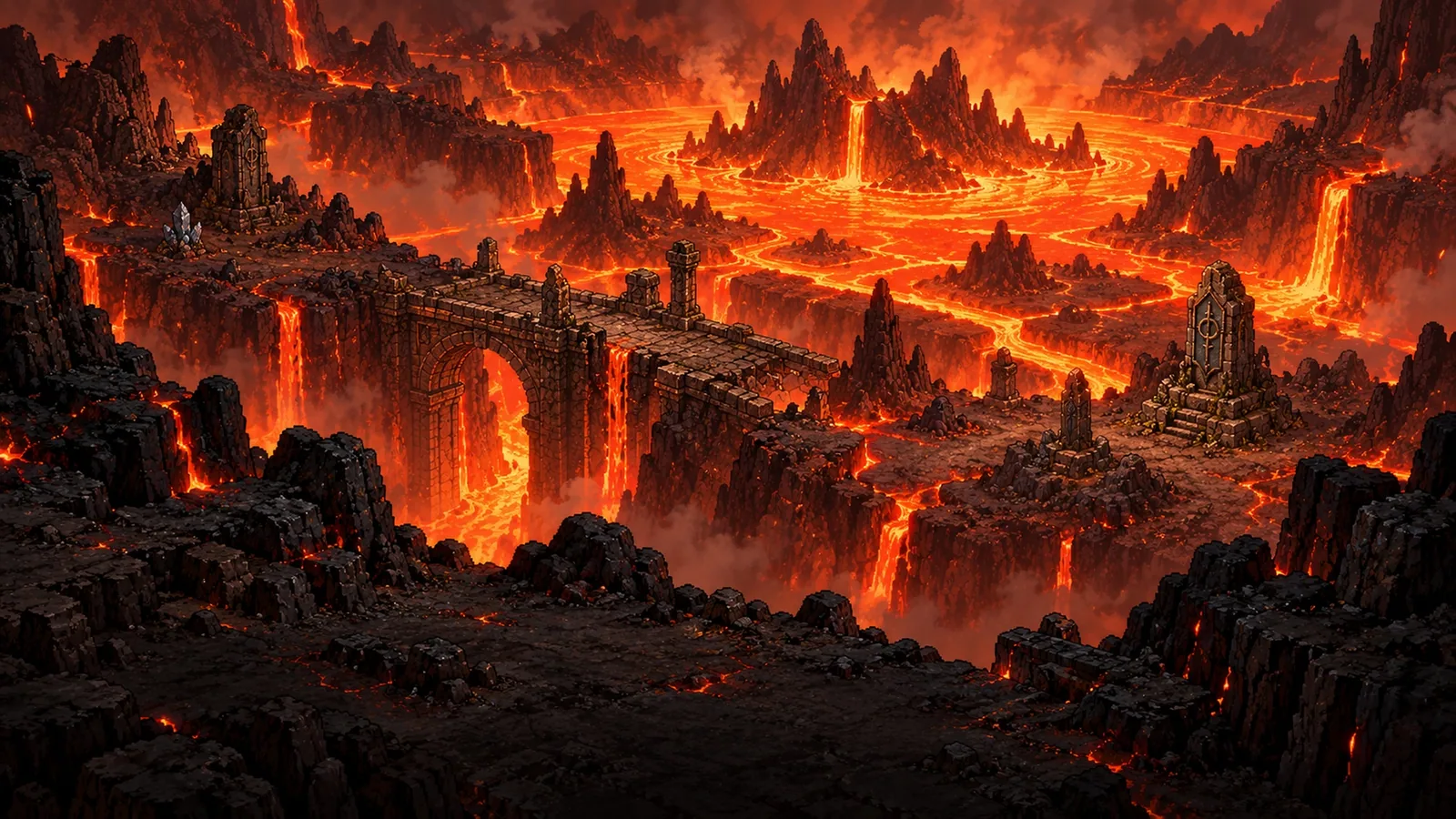 Painting of Pyrax Caldera